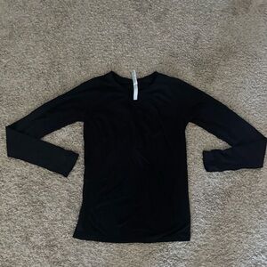 Athleta black long sleeve top size S